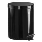 Poubelle à Pédale Noir en Inox 5L Style – Image 4