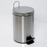 Poubelle à Pédale Chromé en Inox 12L Style – Image 2