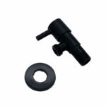 Robinet équerre de 1/2 x 3/8 noir – Image 2