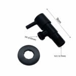 Robinet équerre de 1/2 x 3/8 noir – Image 4