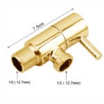 Corallo Robinet équerre de 1/2 x 1/2 regula jaune – Image 3
