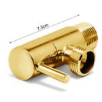 Corallo Robinet équerre de 1/2 x 1/2 regula jaune – Image 2