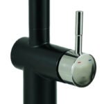 Rolin Mitigeur Evier sur Table Inox Noir Mat – Image 4