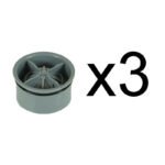 Rolin clapet siphon x3 de sol de douche anti-odeur 40mm