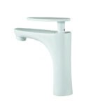 Sanilum Snowy Mitigeur Lavabo Blanc en Inox – Image 3