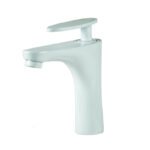 Sanilum Snowy Mitigeur Lavabo Blanc en Inox – Image 2