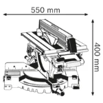 Scie multifonction à table et onglets GTM 12 JL Professional Bosch – Image 5