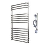 Sèche-serviettes Mural électrique LCD en Acier Inoxydable 500W