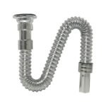 Siphon Évier Flexible Chromé 78 cm deto