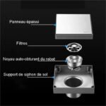 Siphon de Sol en Inox 15x15cm Vesko Salva – Image 5
