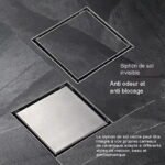 Siphon de Sol en Inox 10x10cm anti-retour – Image 5