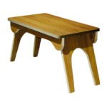 Table Pliante en MDF marron pour Pique-Nique 70x38x38 cm – Image 4