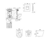 Toilette suspendu avec Mécanisme Grohe – Image 6