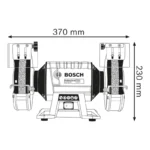 Touret à meuler 600 W GBG 60-20 Professional Bosch – Image 5