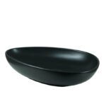Vasque à poser Ovale Noir Mat en Céramique – Image 2