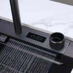évier de cuisine piano inox 304 avec robinet cascade – Image 4