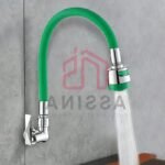 kuksa Bec de Robinet Flexible Vert en Acier Inoxydable